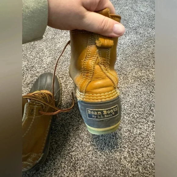 L.L. Bean Bean Boots women’s size 8 brown black - Picture 5 of 8